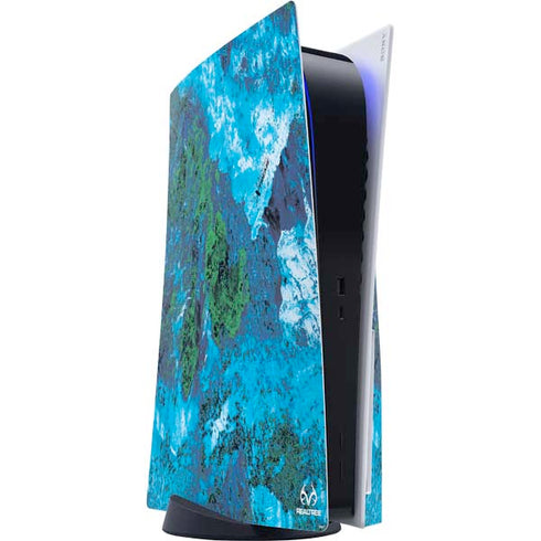 RealTree Xtreme Blue Camo PS5 Console Skin
